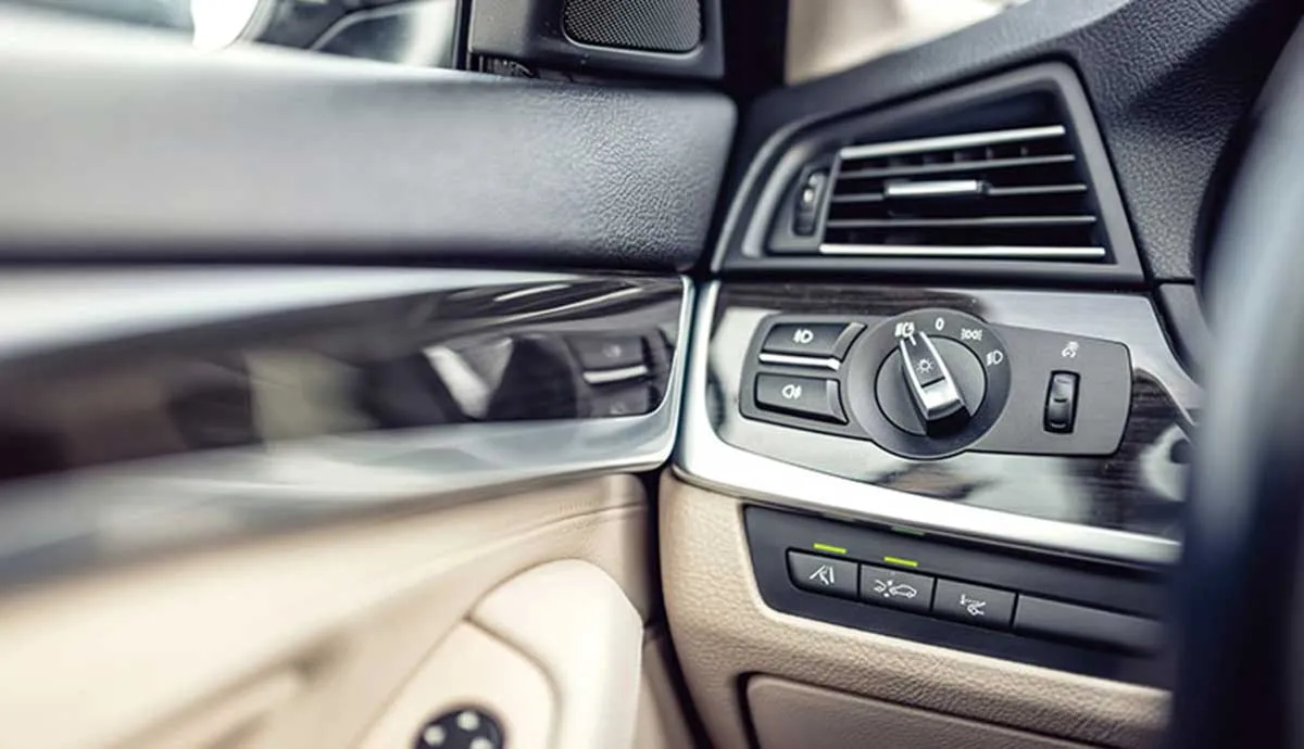 Interior of car