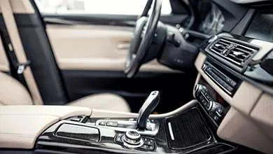 Interior of car