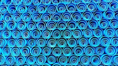 Blue pvc pipe