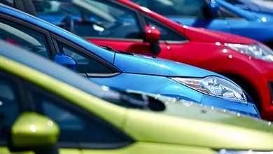 Row of cars